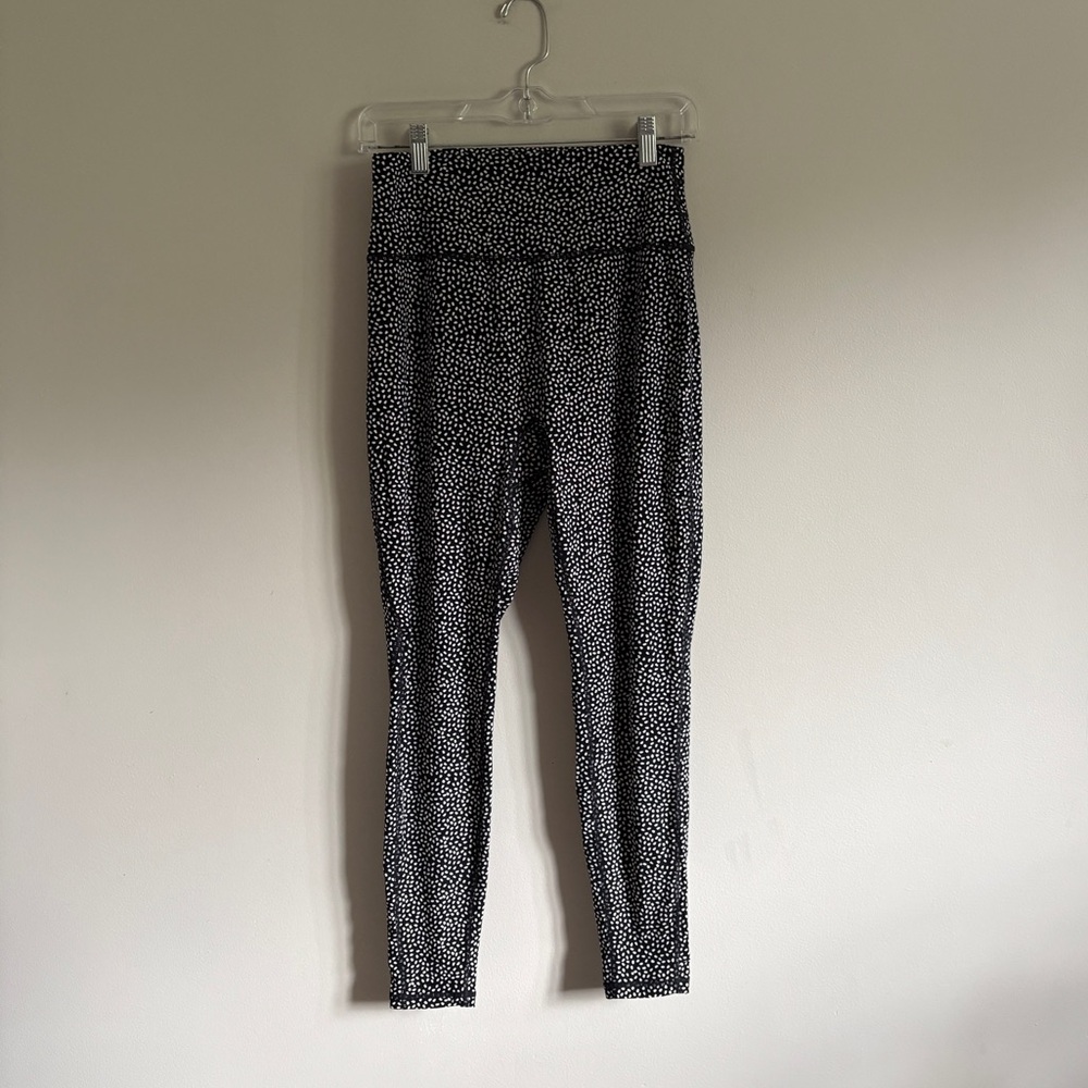 Buffbunny Legacy Leggings Large Black White Bossy Print High Rise Yoga Fitness
